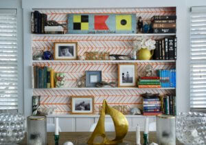 Beach House Bookshelf Styling