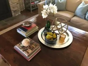 Styling a Large Coffee Table