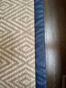 Sisal with Faux Leather Trim