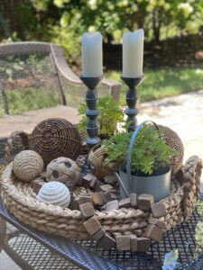 Patio Coffee Table Styling